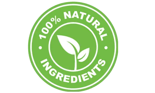 Natural ingredients badge supplied by the manufacturer